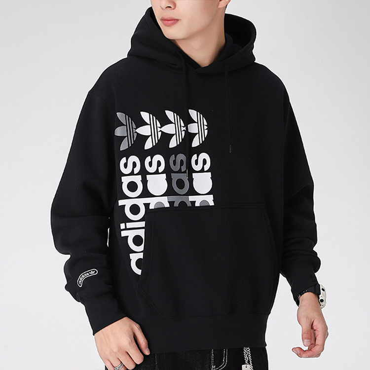 Мужское худи adidas originals Frm hoody (черное) — фото 4