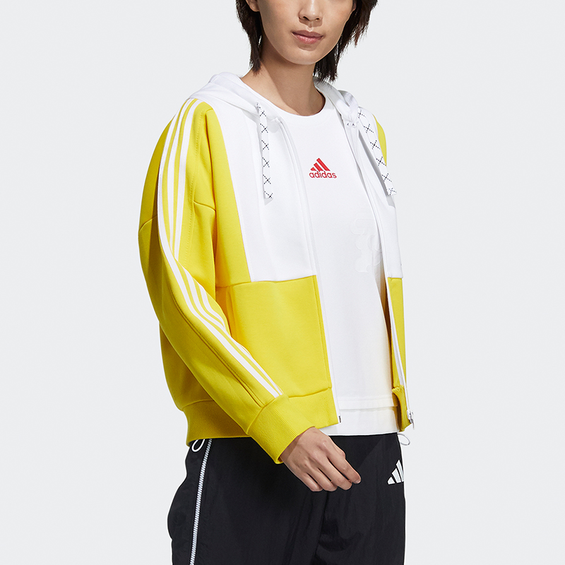 Женская куртка adidas Str Jkt Knit (желтая) — фото 4