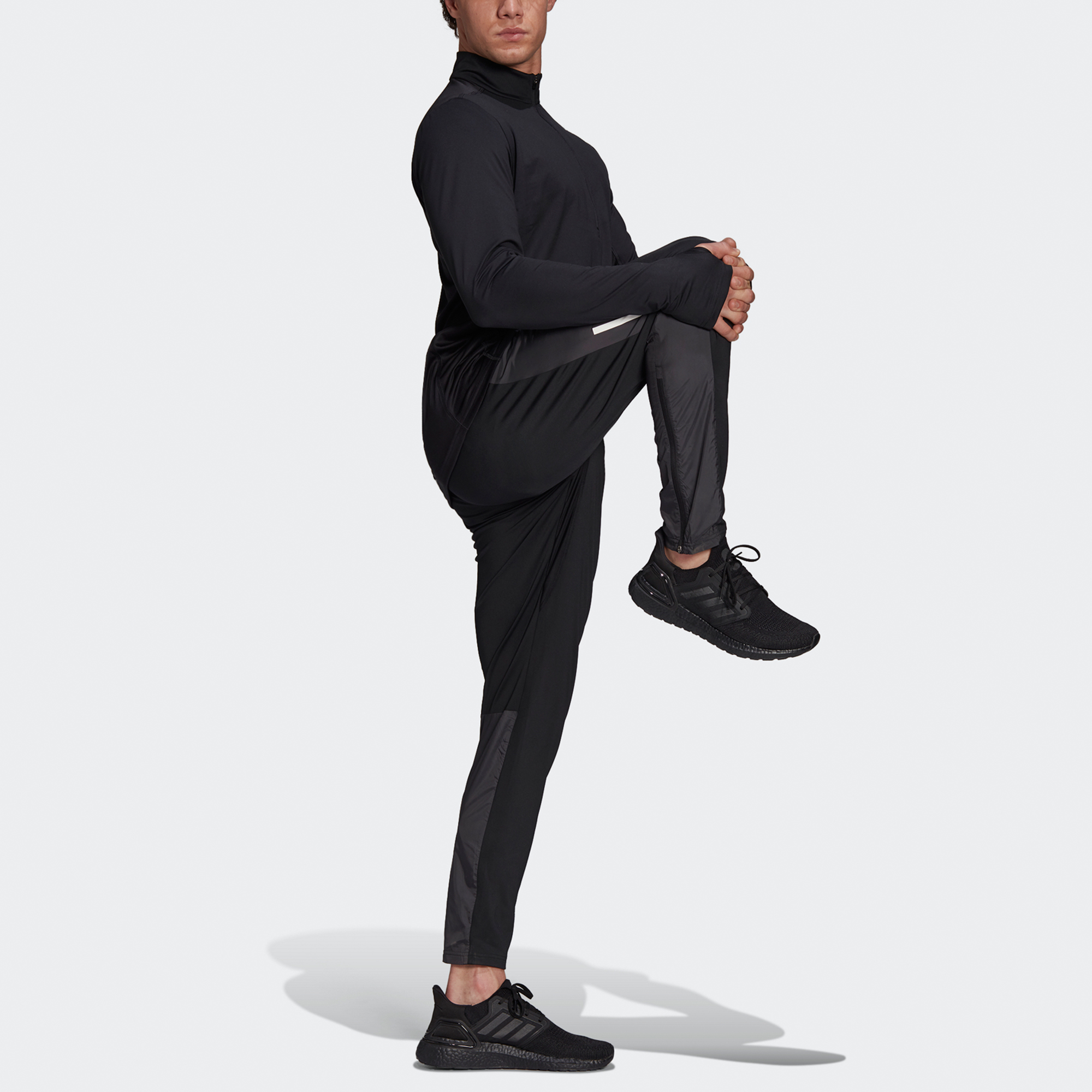 Adidas three-stripe panelled trousers