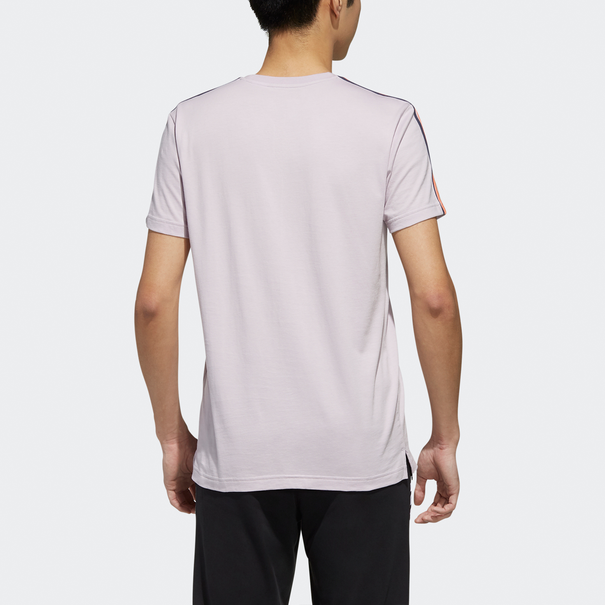 Мужская футболка adidas neo T (фиолетово-розовая) — фото 4