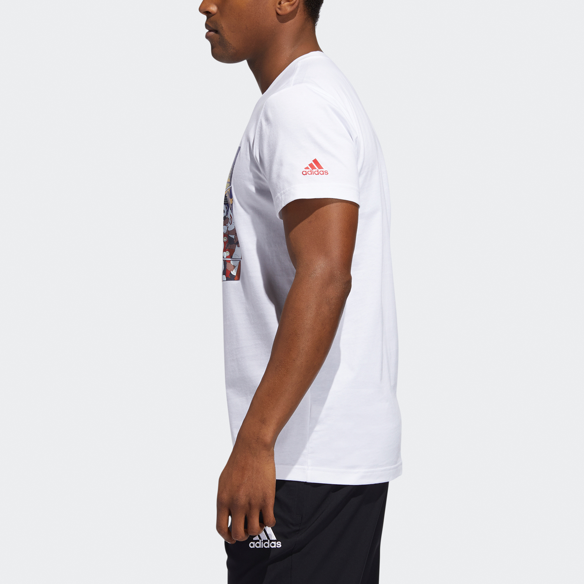 Мужская футболка adidas Chengdu Tee (белая) — фото 4