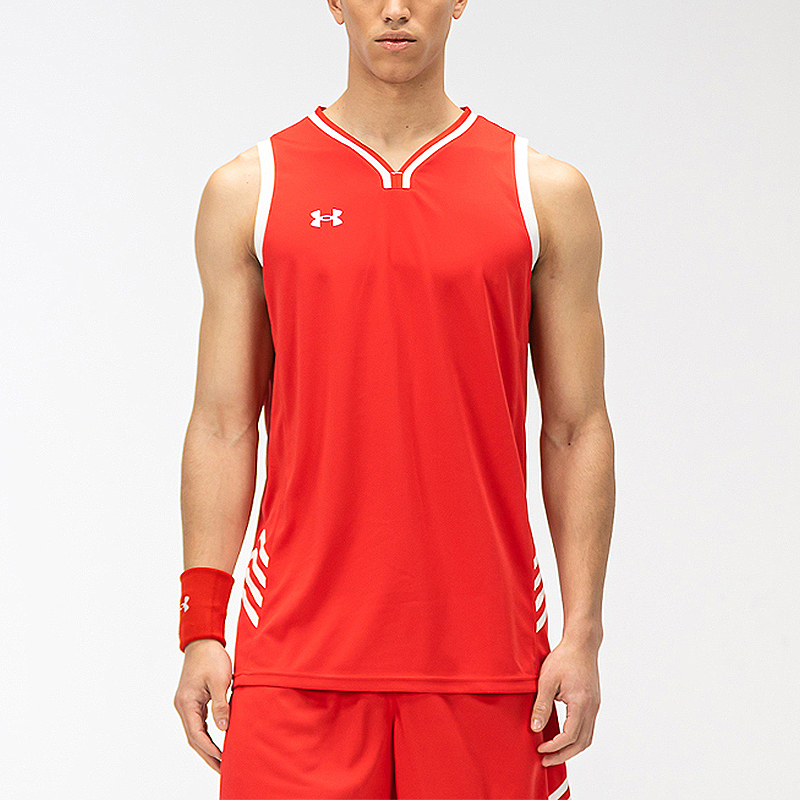 Under Armour Basketball Jerseys Men’s Red Moderate Straight Fit