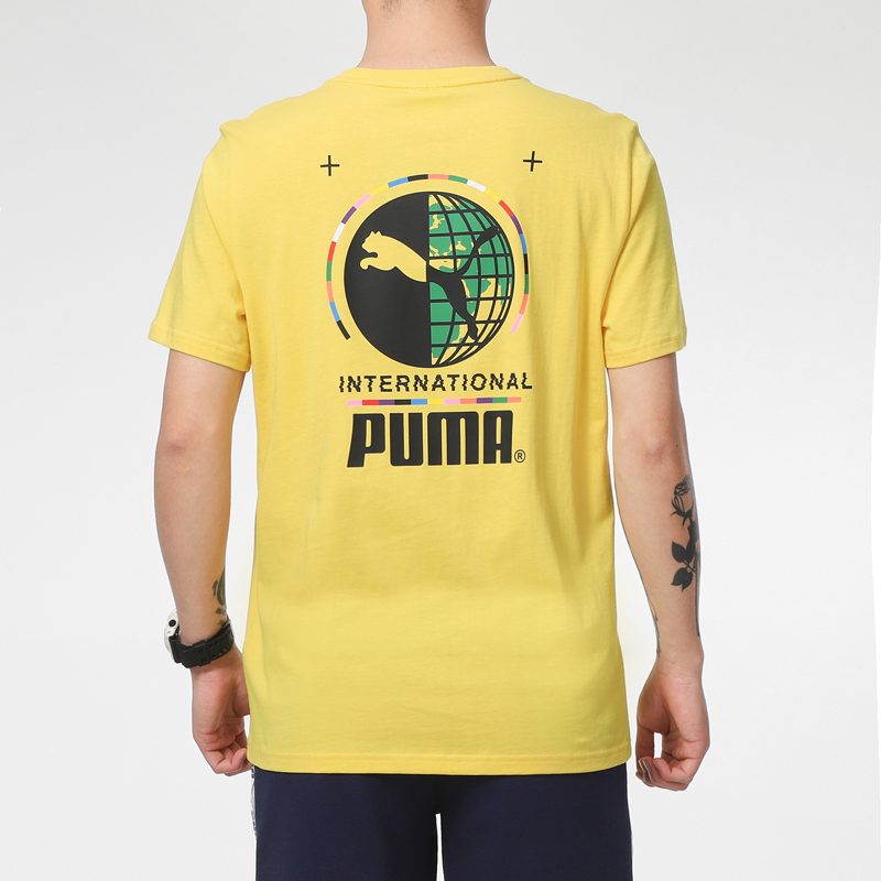 Мужская футболка PUMA (желтая) — фото 3