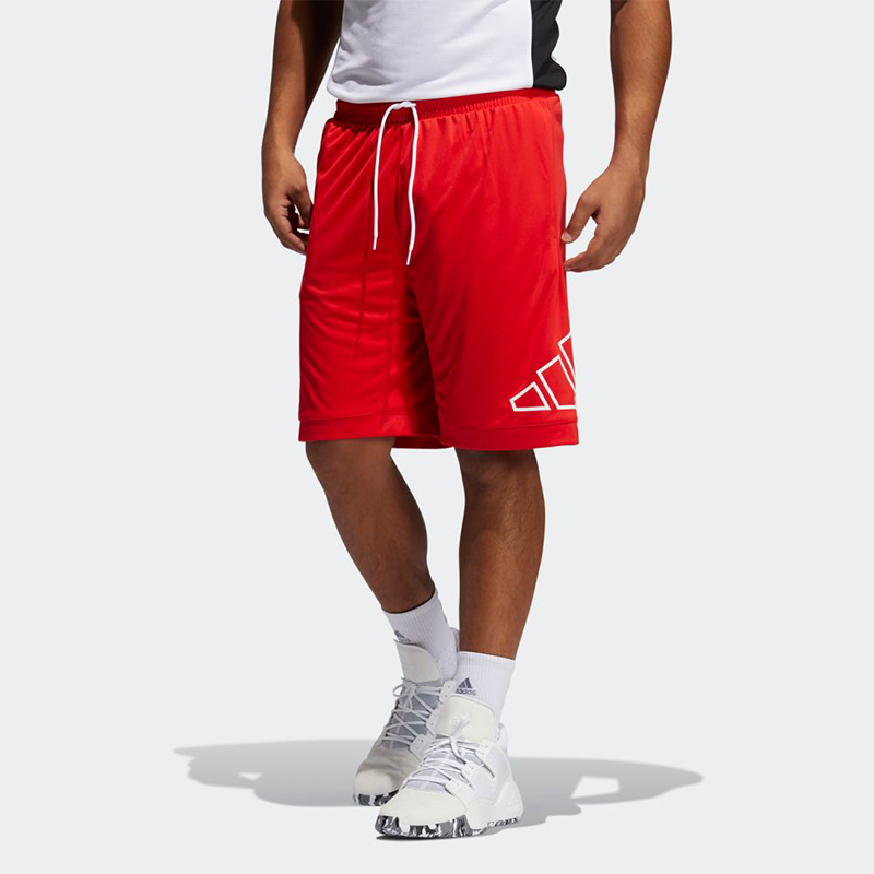 Мужские штаны adidas Big Logo Short Logo (красный) — фото 2