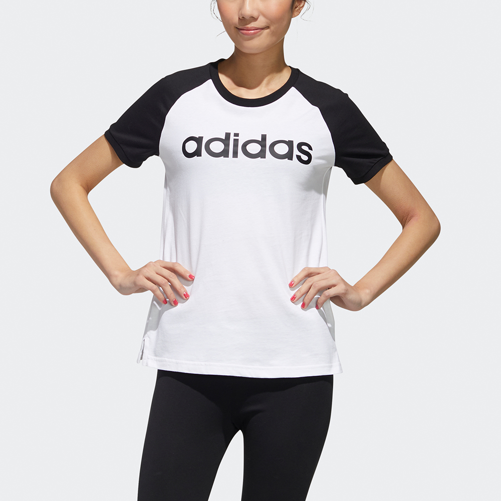 Женская футболка adidas neo (белая) — фото 3