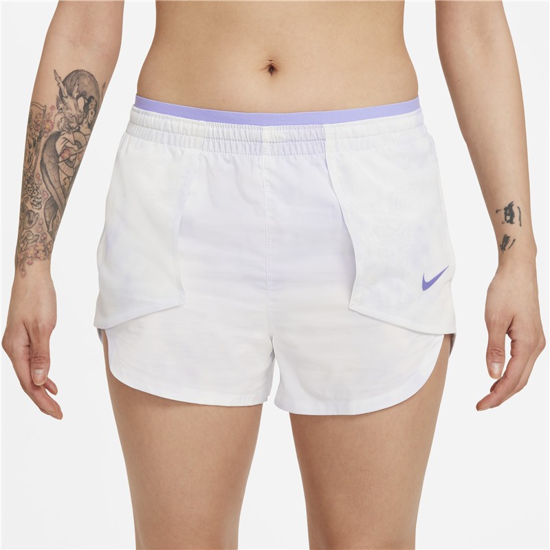 Женские шорты Nike Tempo Luxe Icon Clash (светло-фиолетовые) — фото 4