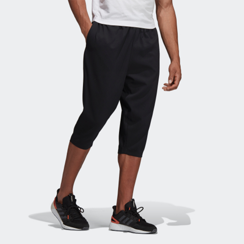 Мужские штаны adidas E Pln 3/4 Wvn (черные) — фото 3