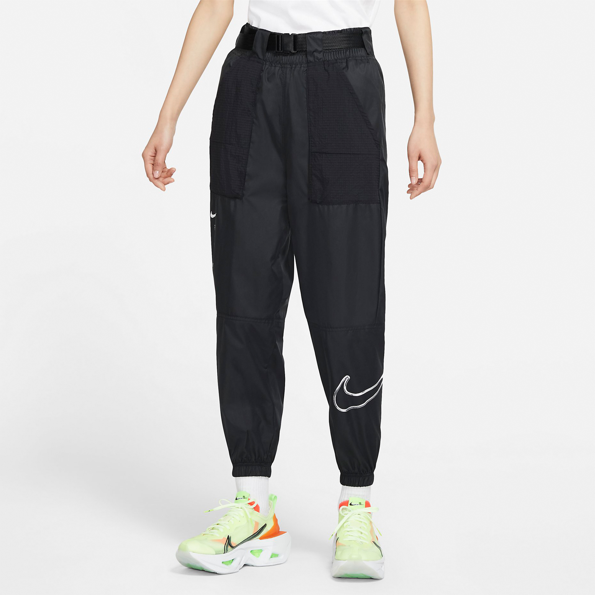Женские штаны Nike logo (черные) — фото 4