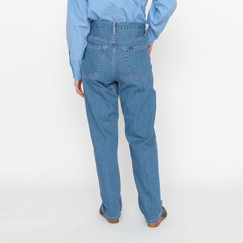 Джинсы nanamica Pockets Straight Denim Pants (синие) — Темно-синий — фото 3