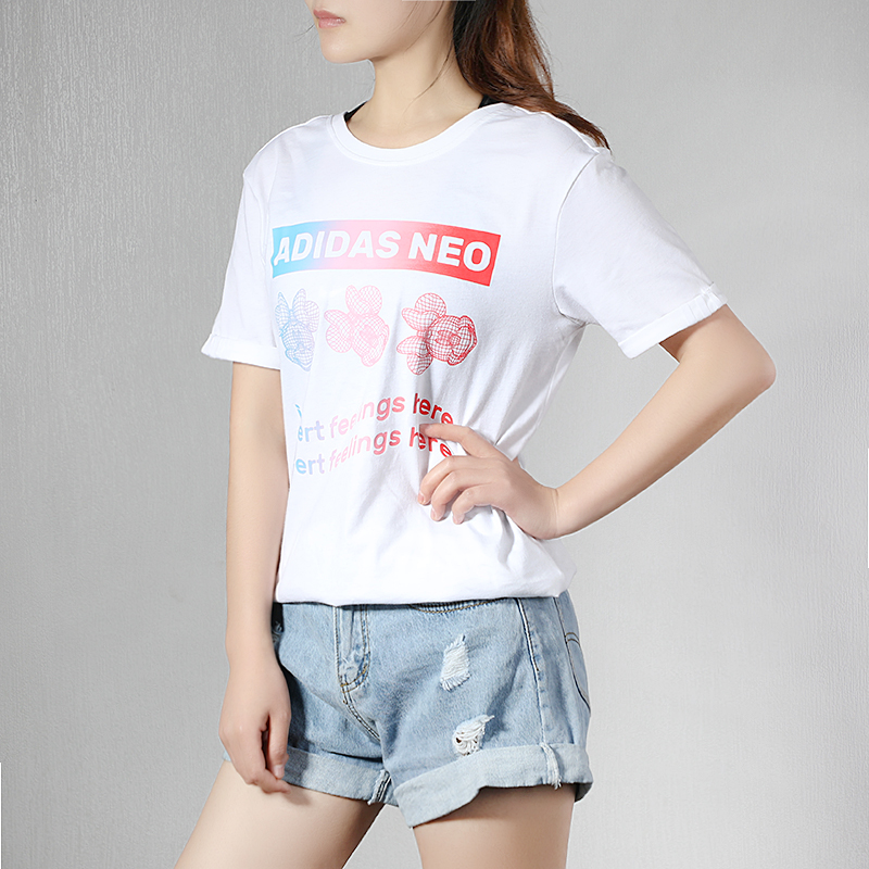 Женская футболка adidas (белая) — фото 5