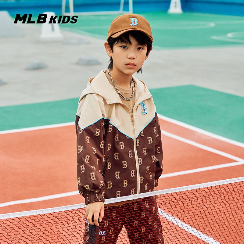 Куртка MLB FW23 (коричнево-бежевая) — фото 4