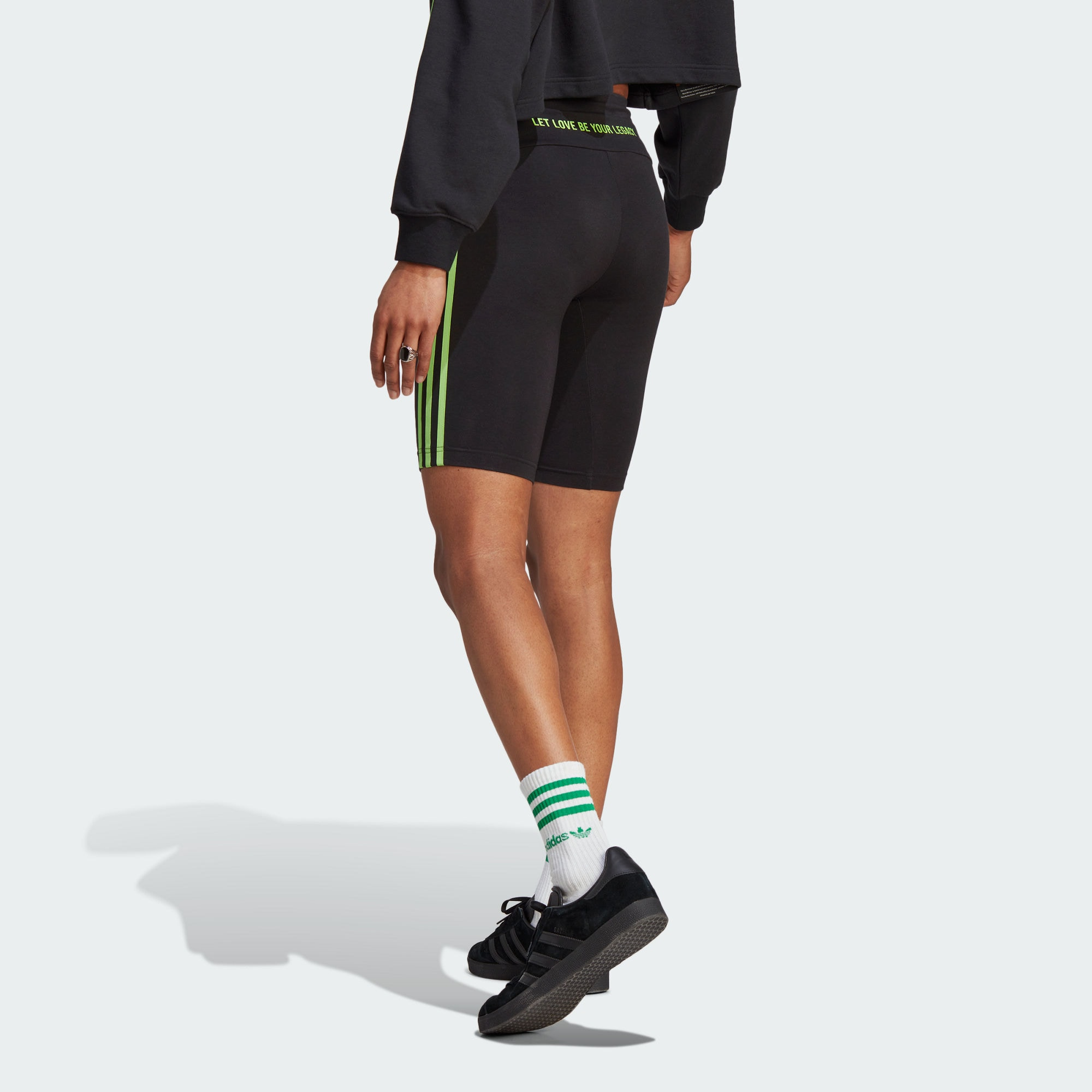 Adidas Originals Rich Mnisi Sports Shorts Women’s Black Moderate Tight Pants