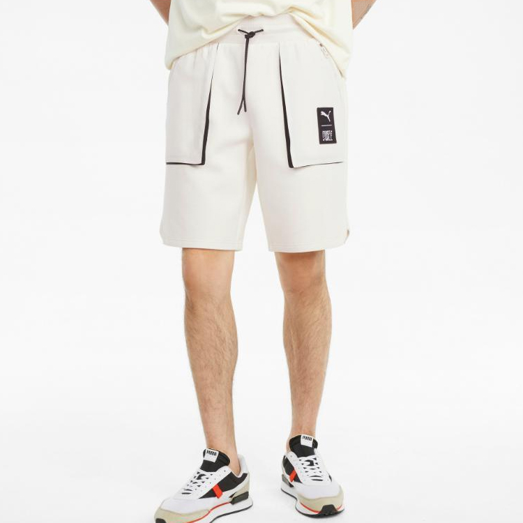 PUMA First Mile Sports Shorts Men’s Ivory White Moderate