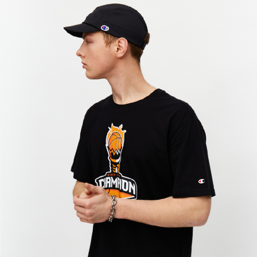 Футболка Champion Basketball Logo (белая) — фото 13