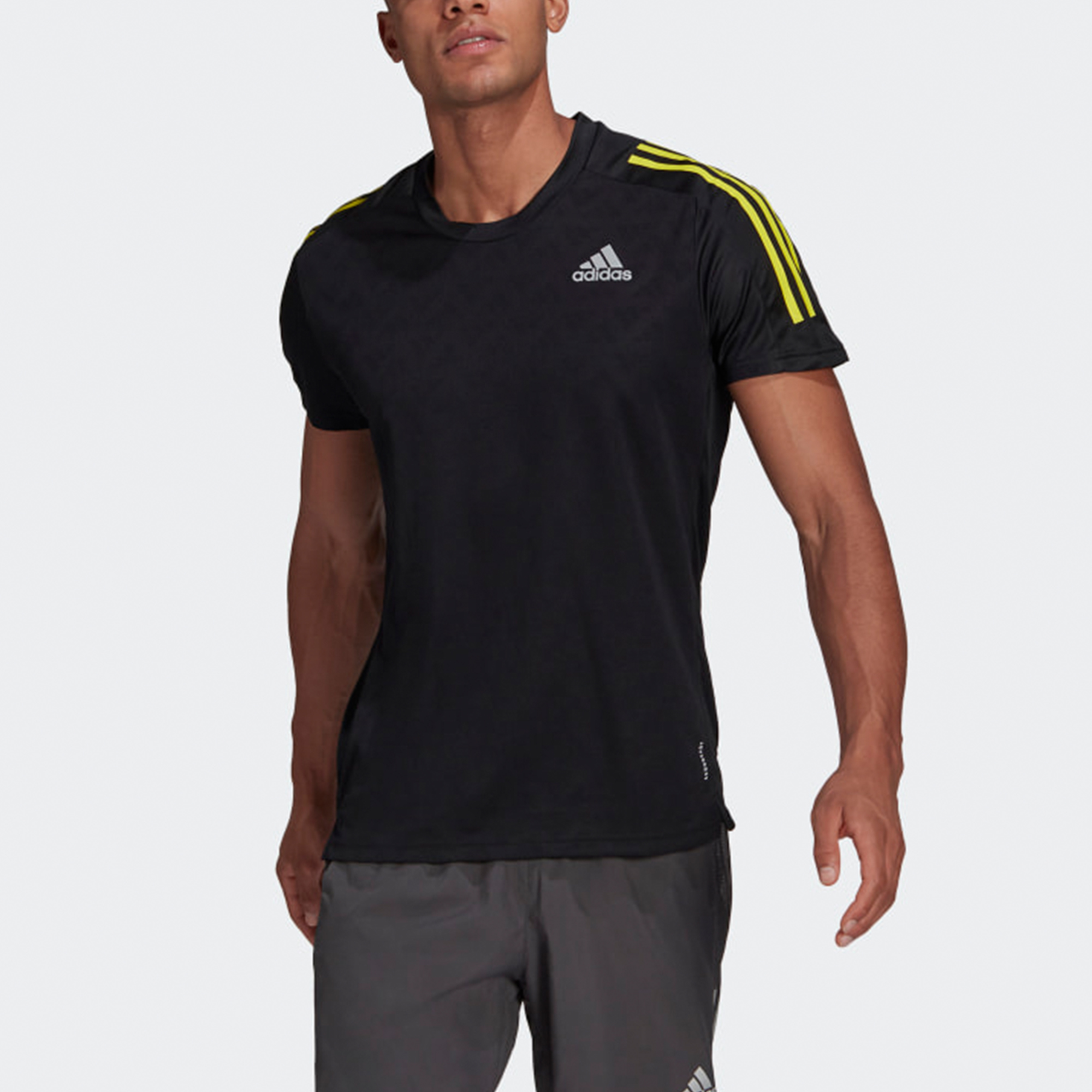 Мужская футболка adidas Training (черная) — фото 3