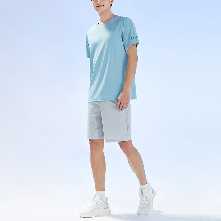 Anta Running Collection Running T Shirt Men’s Sky Smoke Blue