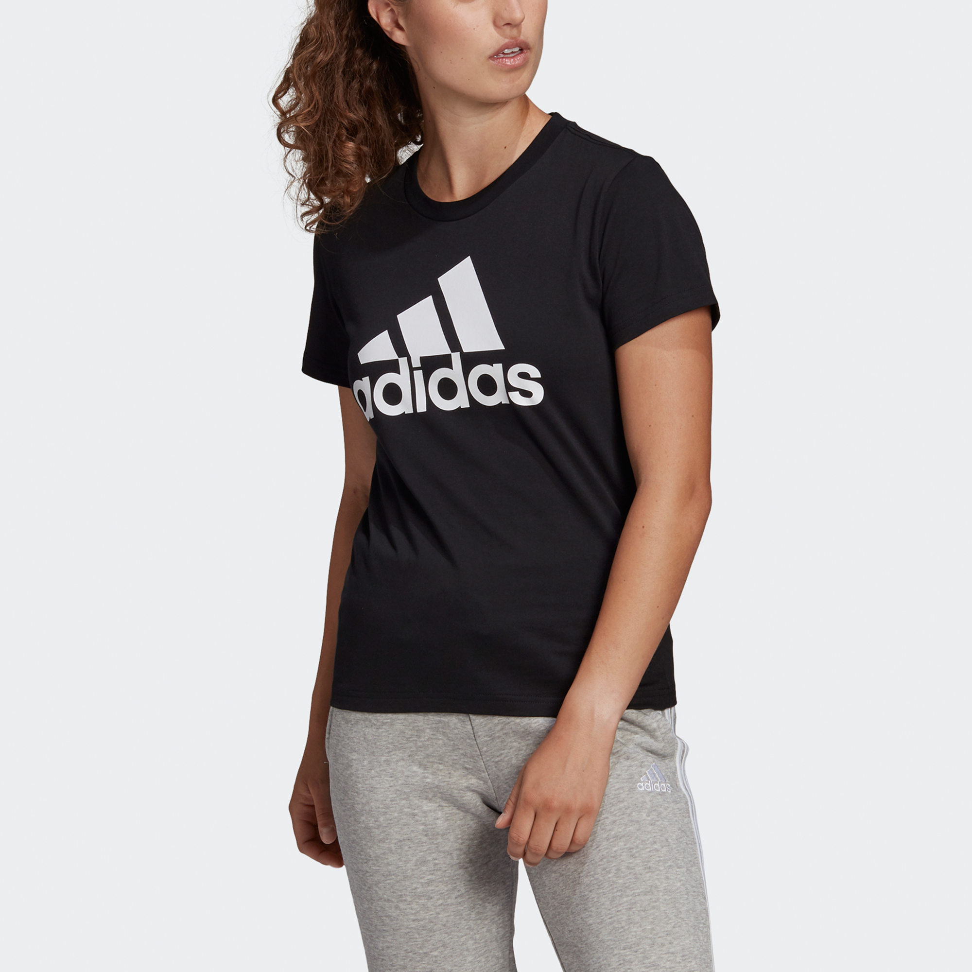 Женская футболка adidas W Bl T (черная) — фото 4