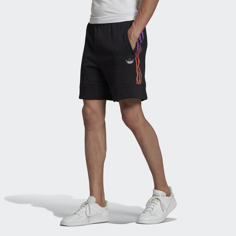 Мужские шорты adidas originals (черные) — фото 2