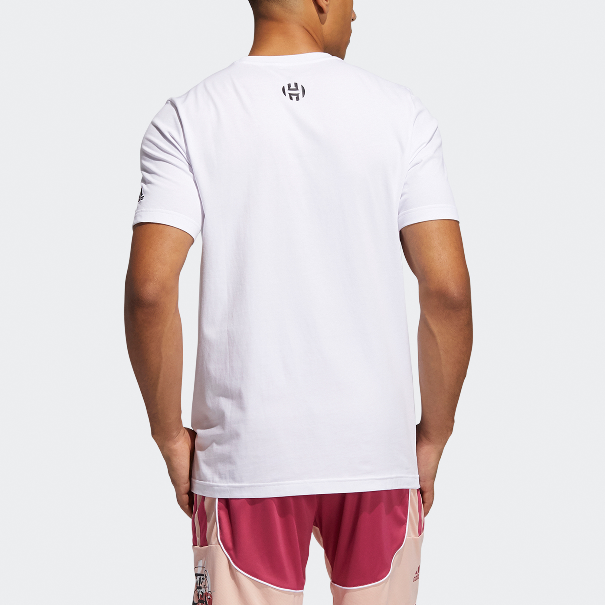 Мужская футболка adidas Harden Avatar Pocket T (белая) — фото 3