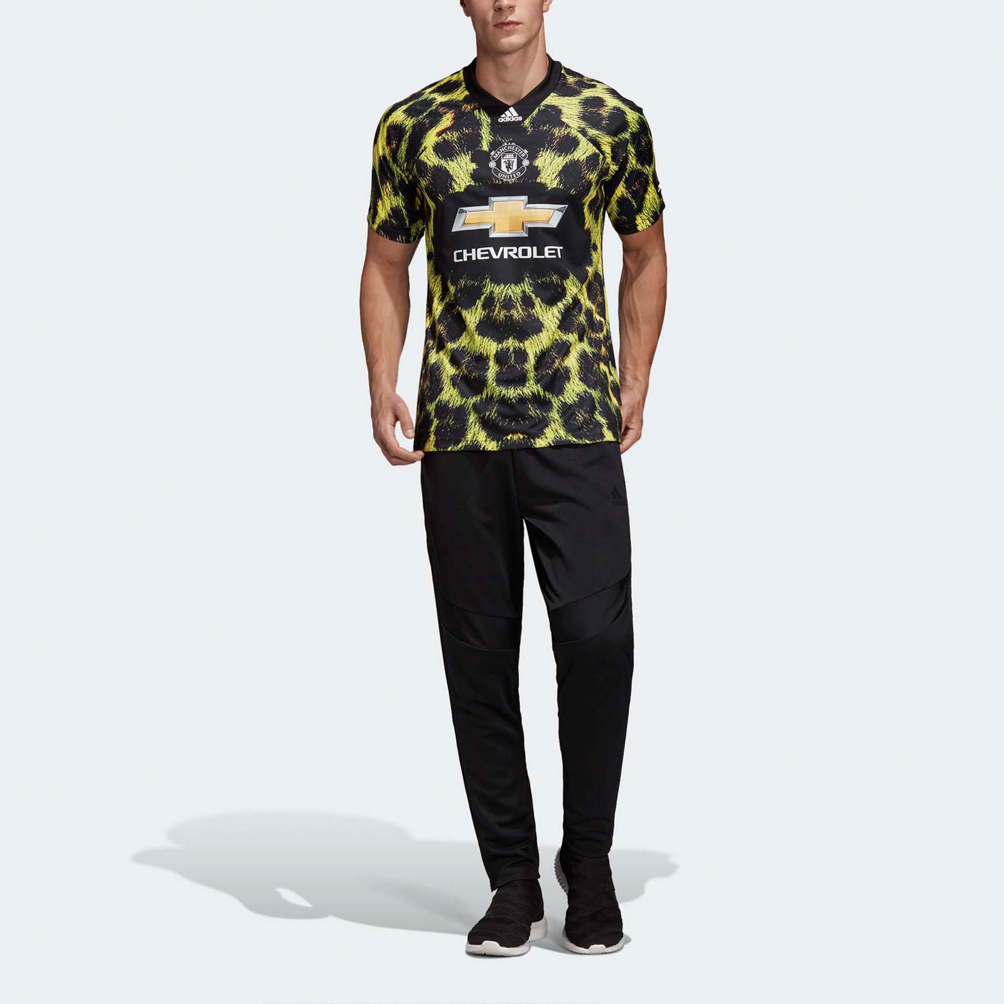 Adidas Manchester United Soccer Jerseys Men’s Lemon Moderate