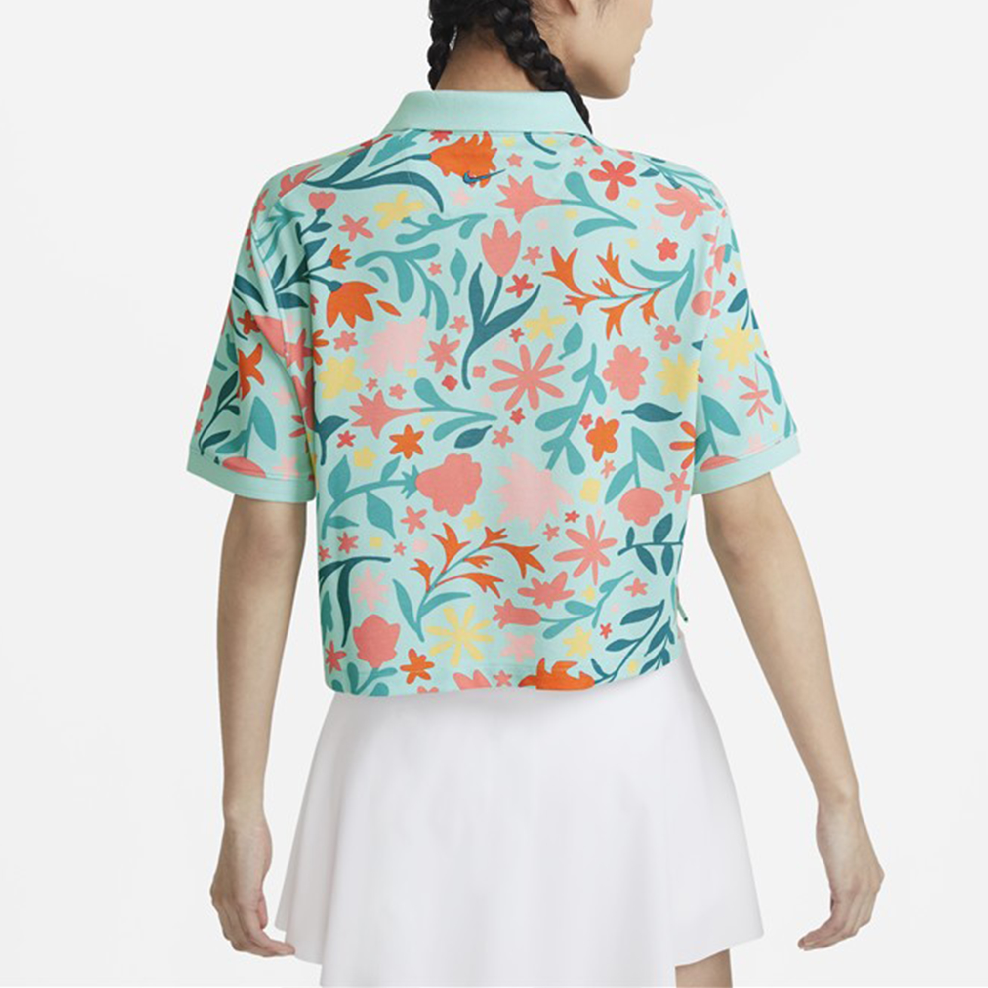 Женская футболка Nike Asthe Nk Polo W (зеленая) — фото 5