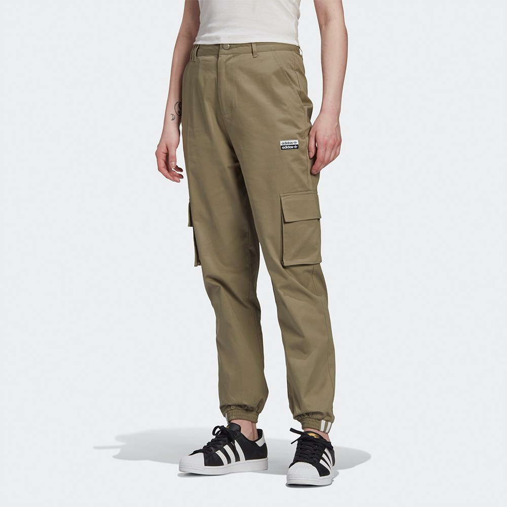 Женские штаны adidas originals (темно-каки) — фото 3