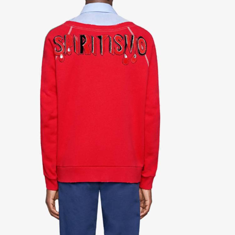 Мужская худи Gucci Spiritismo (красная) — фото 3