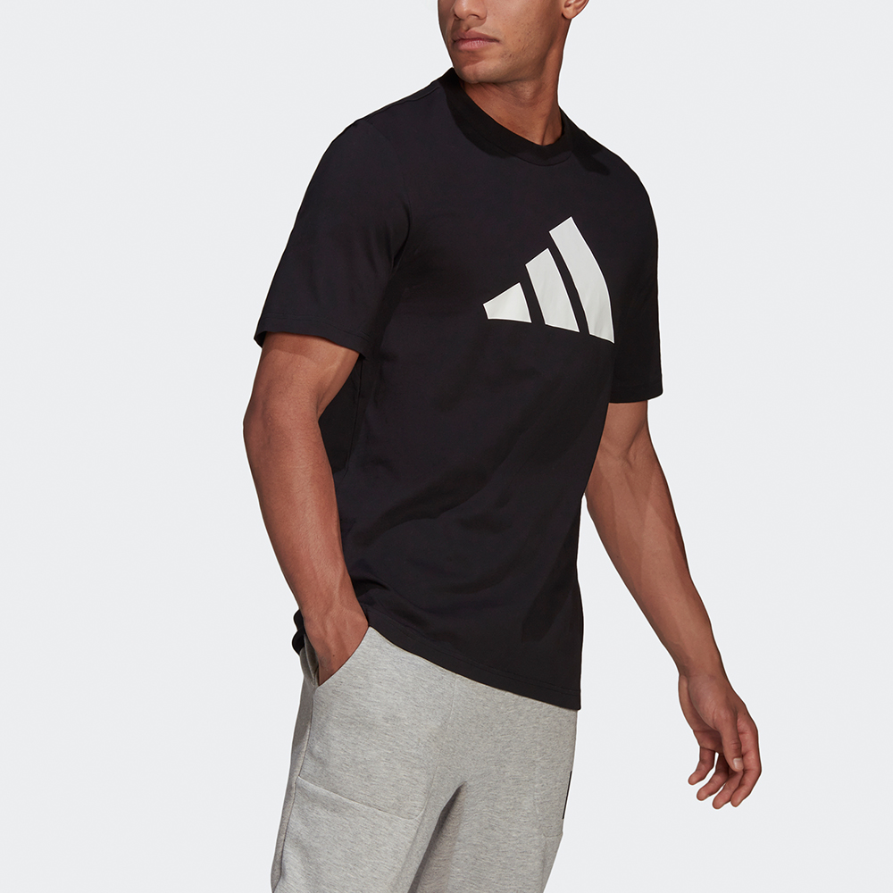 Мужская футболка adidas M Fi Tee Bos A (черная) — фото 4