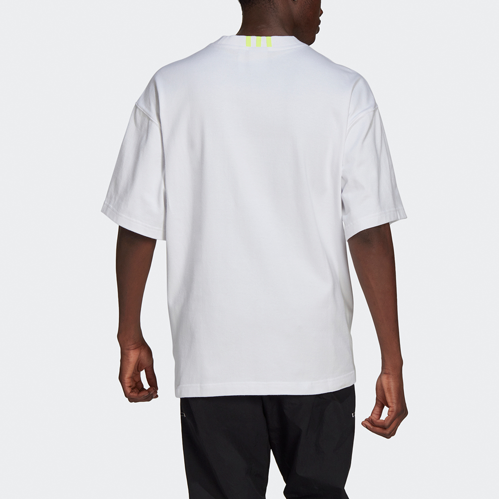 Мужская футболка adidas originals Ovsd Silicon T (белая) — фото 4