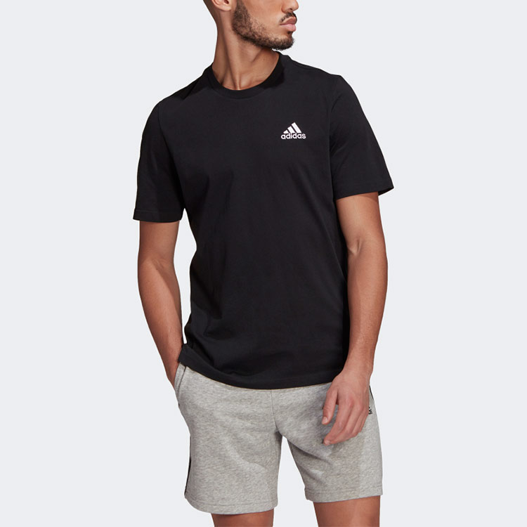 Мужская футболка adidas (черная) — фото 3