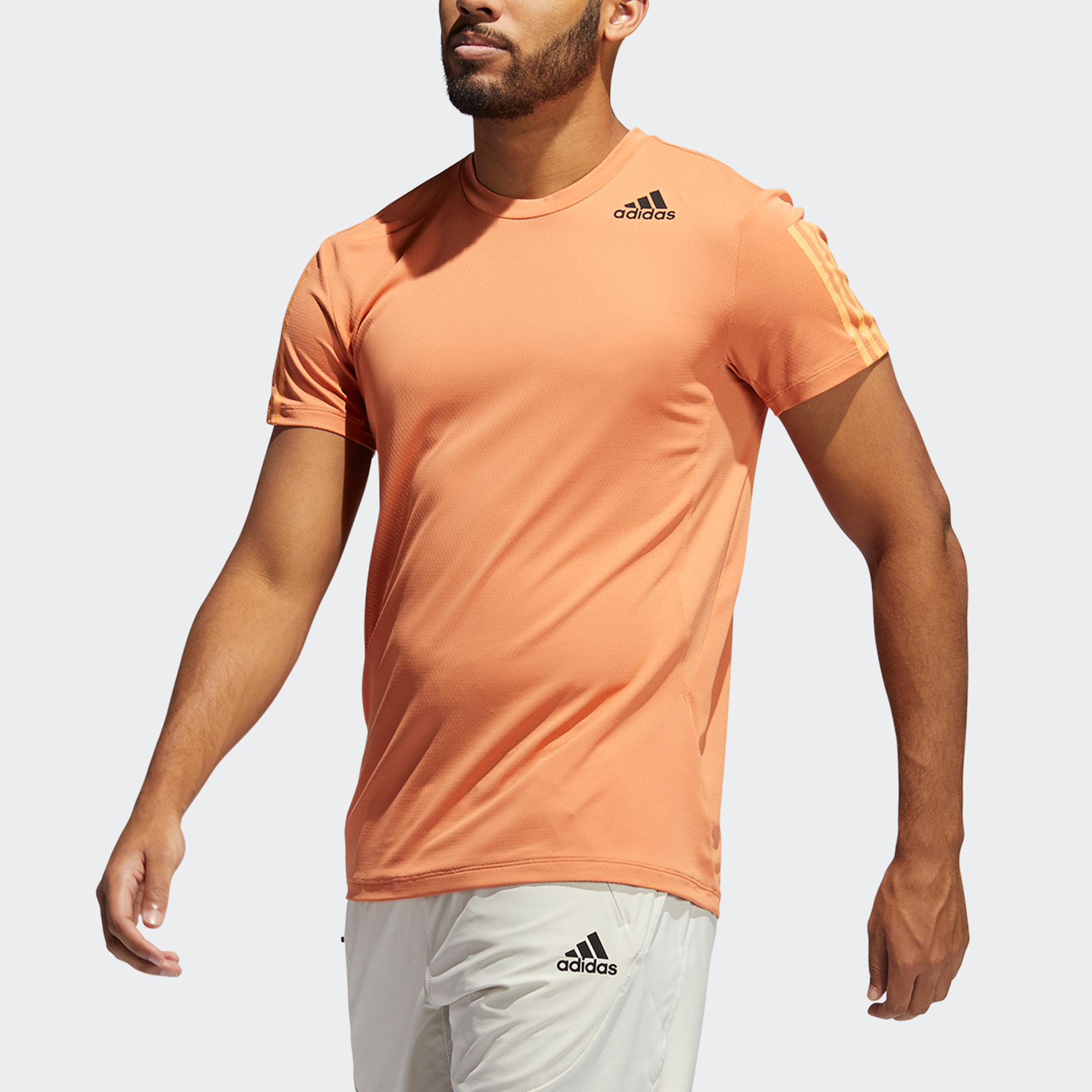 Мужская футболка adidas H.rdy 3s Tee (каки-коричневая) — фото 2