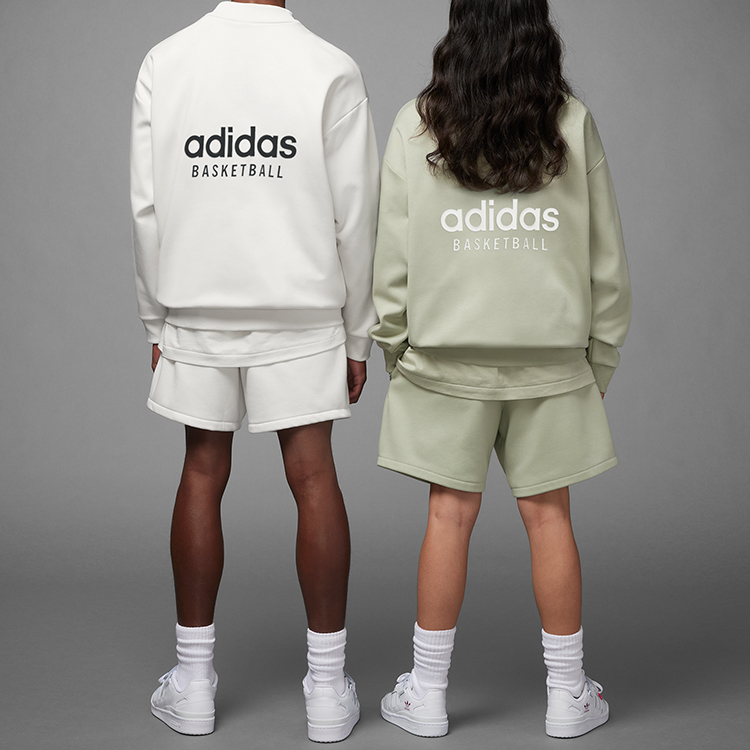 adidas originals Adidas Basketball Chapter 1 Sweat Crew Cloudwhit