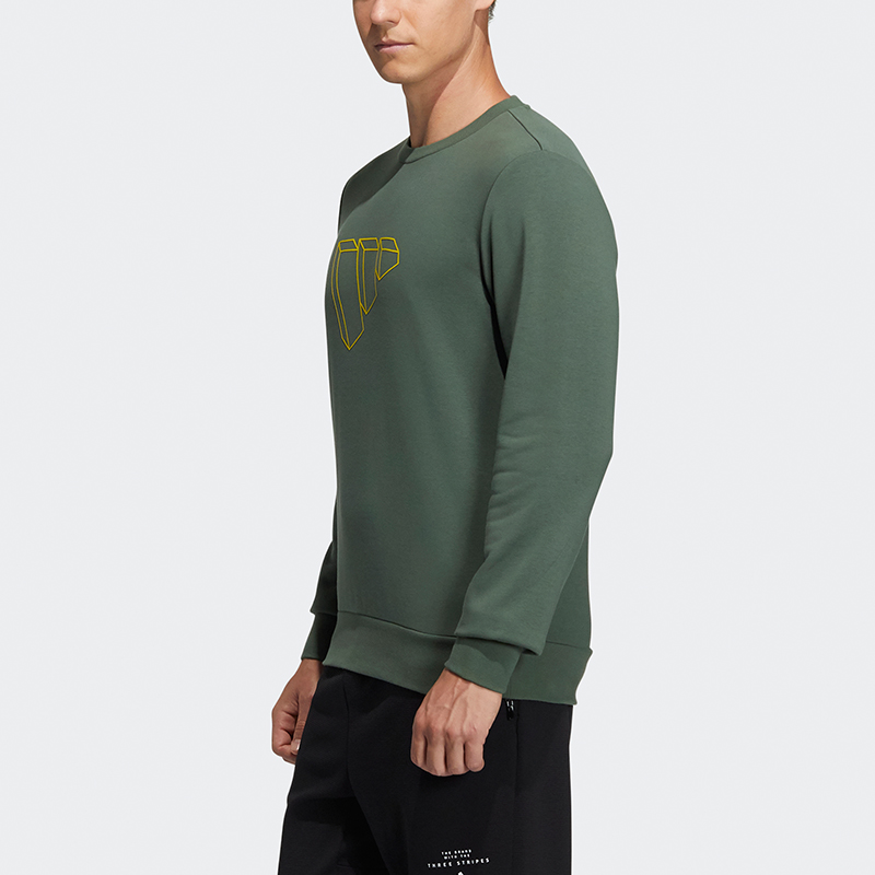 Мужская худи adidas Fi Swt Ft Bos (зеленая) — фото 5