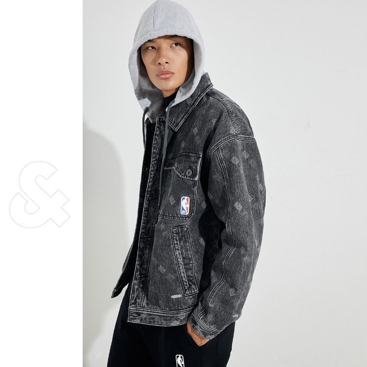 【】JACK&JONES x NBA  logo man  