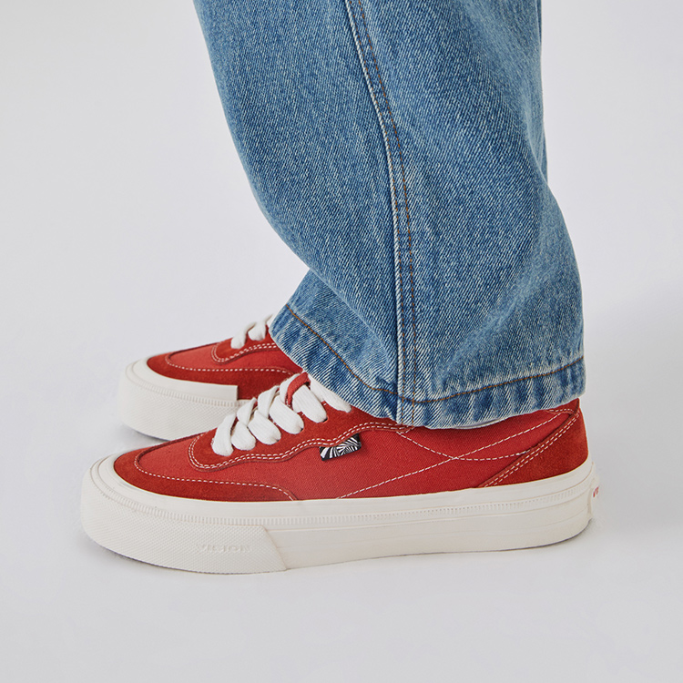 Vision Street Wear Flat Top Low top Skateboard Shoes Unisex Grapefruit