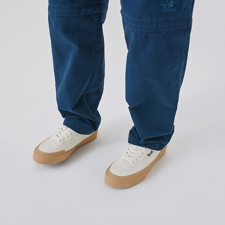 Vision Street Wear Flat Top Low top Skateboard Shoes Unisex Ecru