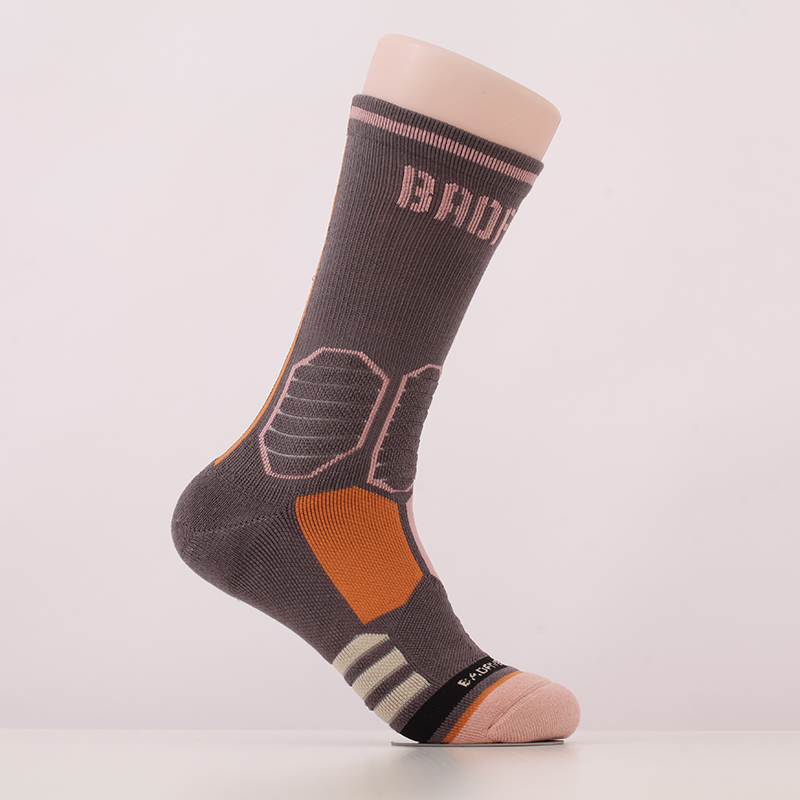 Li Ning Sports Basketball Collection Basketball Socks Unisex 2 Pack Sparrow Umber