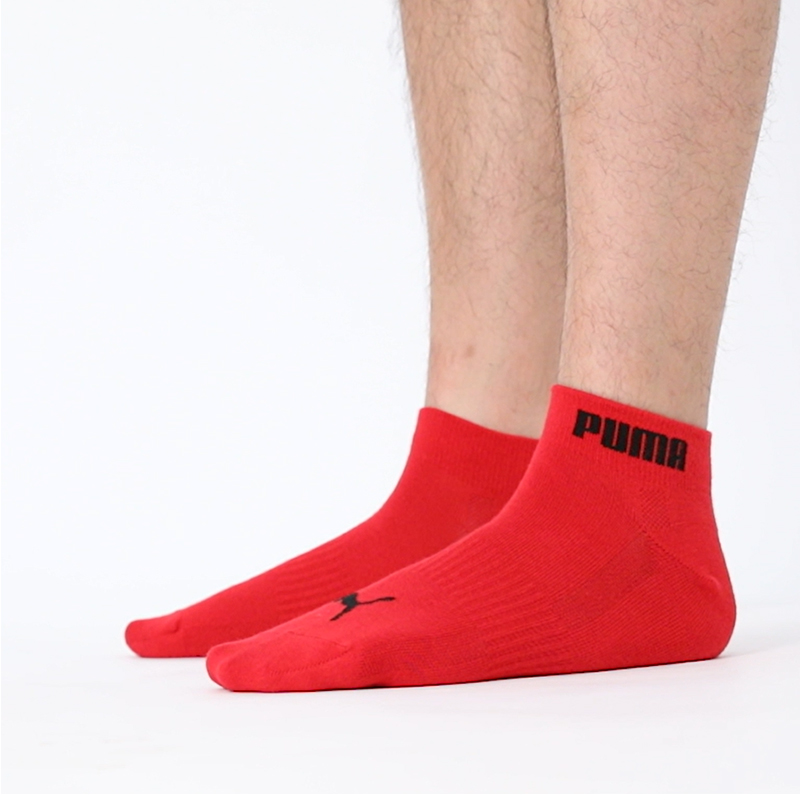 PUMA Ankle Socks Unisex 3 Pack Red