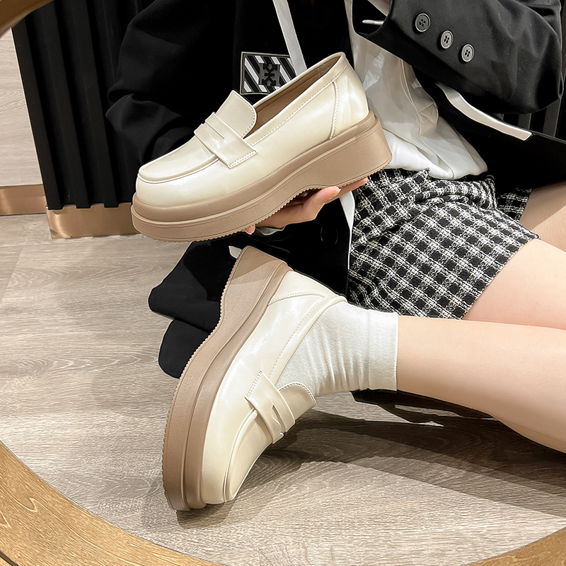 AGSDON PU Leather Women's Casual Shoes Women's Black