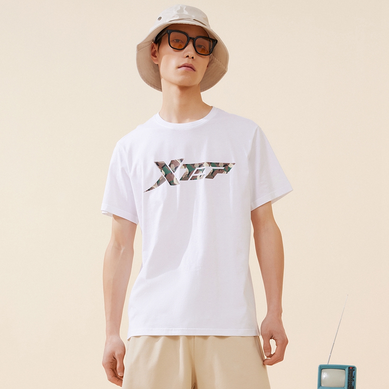 XTEP Comprehensive Training Short Sleeved Running T Shirt Unisex