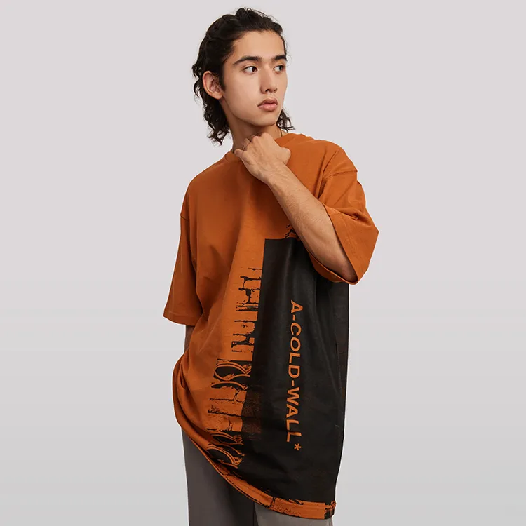 A COLD WALL* China Limited Tile Capsule Series T Shirts Unisex Brown Red