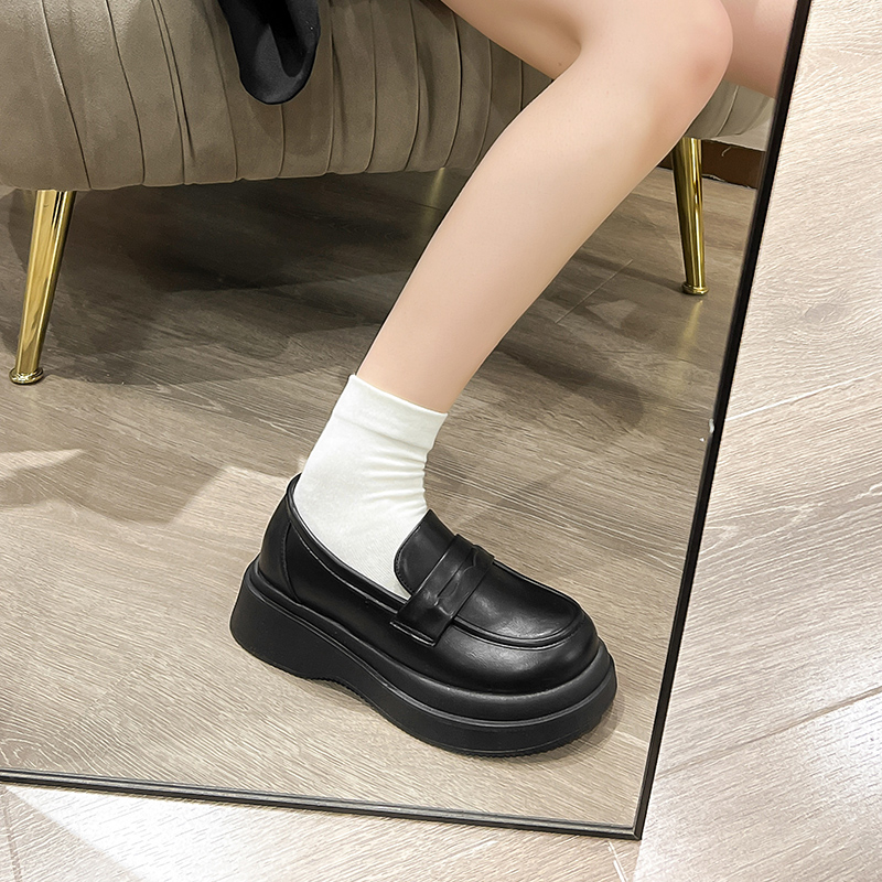AGSDON PU Leather Women's Casual Shoes Women's Black