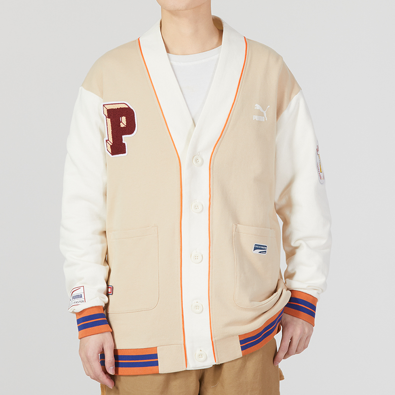 PUMA TEAM Badge V-neck Jacket TR Logo  