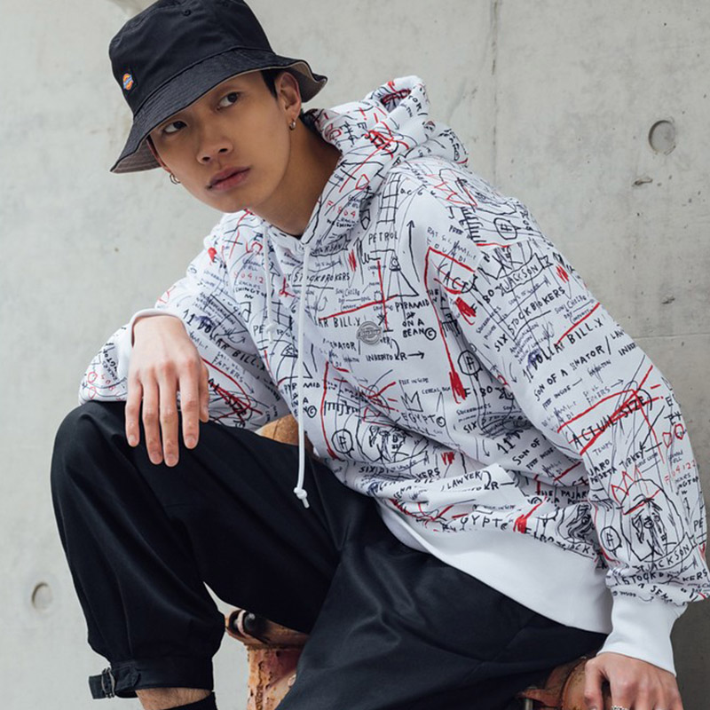 Худи Dickies с принтом (белое) — фото 6