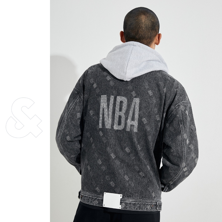 【】JACK&JONES x NBA  logo man  