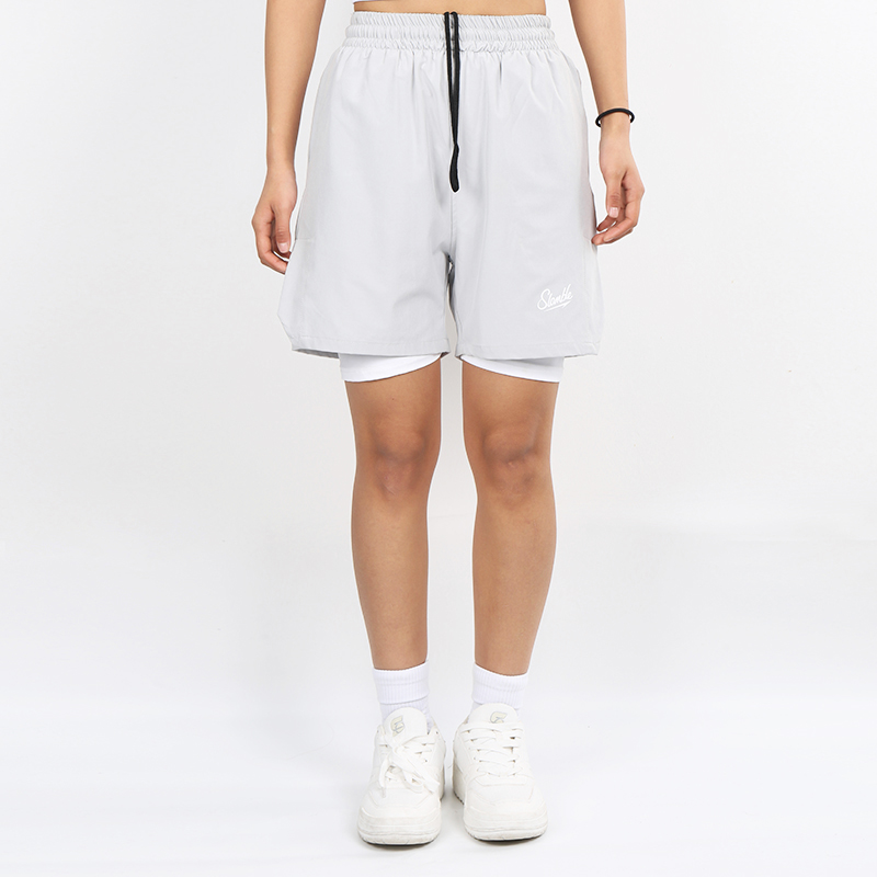 Slamble Basketball Shorts Unisex Thin Mock Two Piece