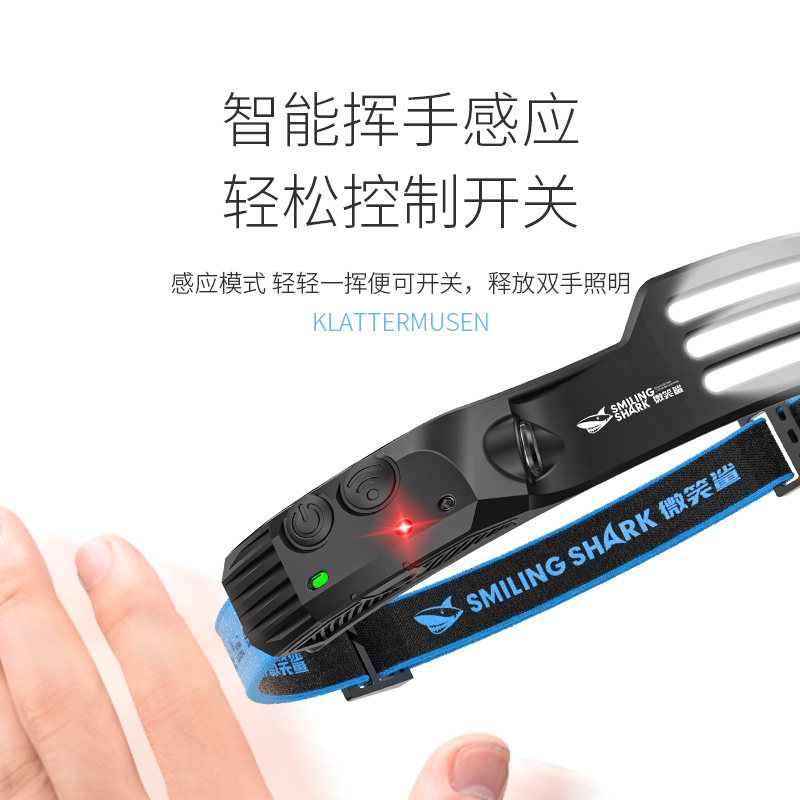 SMILING SHARK Outdoor Lightings Headlamp Night Fishing