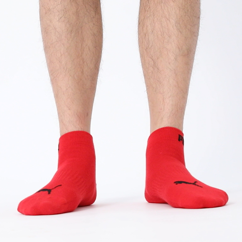 PUMA Ankle Socks Unisex 3 Pack Red
