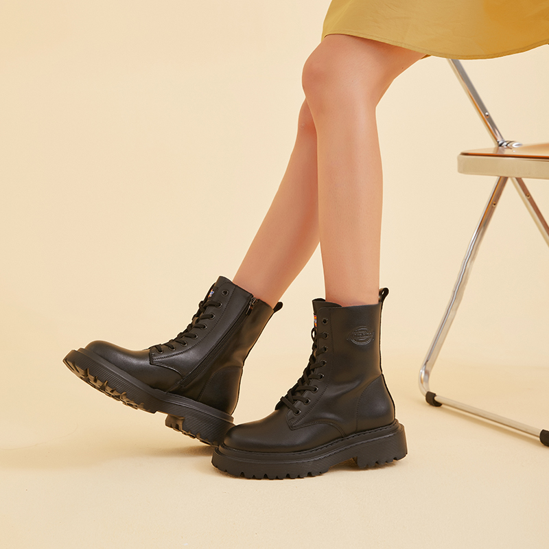 Dickies Short Combat Boots Women's Black