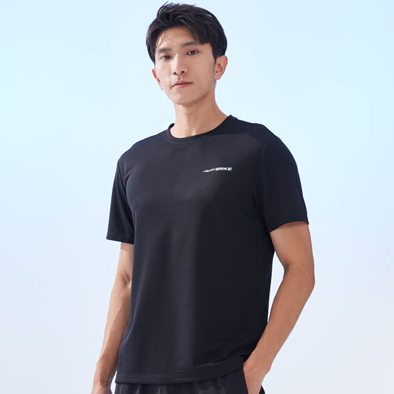 Erke Running T Shirt Men’s Jet Black